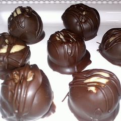 A picture of cookie dough truffles.