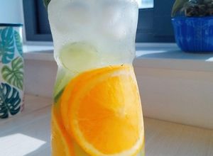 Hình của món Detox cam dưa leo.