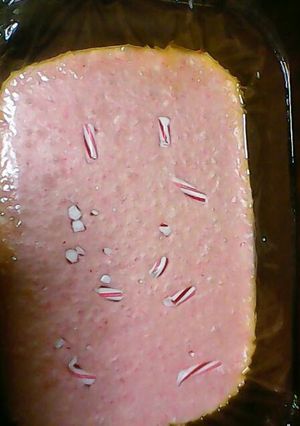 A picture of Candy cane fudge.