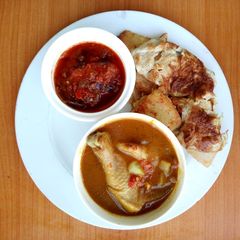 A picture of Ddk and Chicken Pepper soup with Stew.