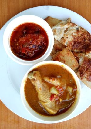 A picture of Ddk and Chicken Pepper soup with Stew.