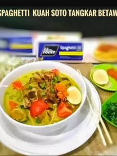 Foto resep Spaghetti Kuah Soto Tangkar Betawi