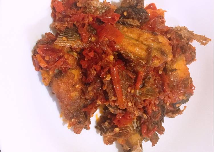 Balado ikan patin