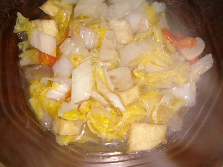 Cara Mudah Membuat Resep Tumis sawi putih campur tahu yang Bikin Ngiler Anti Ribet, Bikin Ngiler