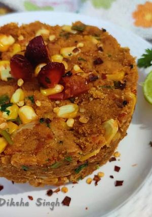 A picture of Multigrain bread corn upma.