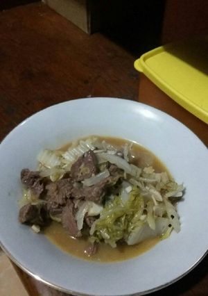 Foto resep Diet mayo hari 1 - Tumis daging blackpaper (makan malam)