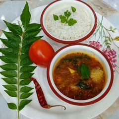 A picture of Kerala Style Tomato Rasam.