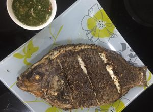 Hình của món Cá nướng mắc khén.