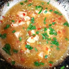 A picture of Chinese Green Chilli Chicken Curry 😋.