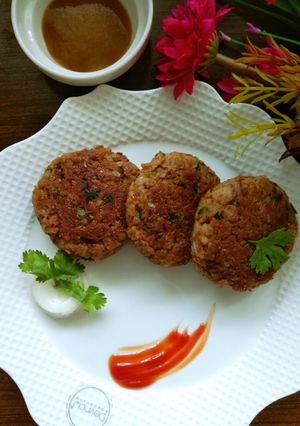 A picture of Chana soya tikki.