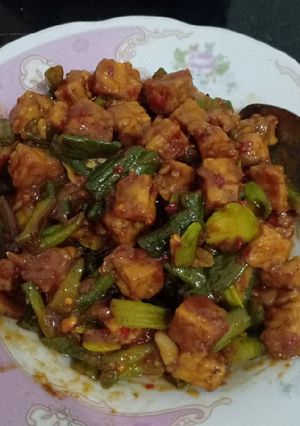 Foto resep Tumis tempe kacang