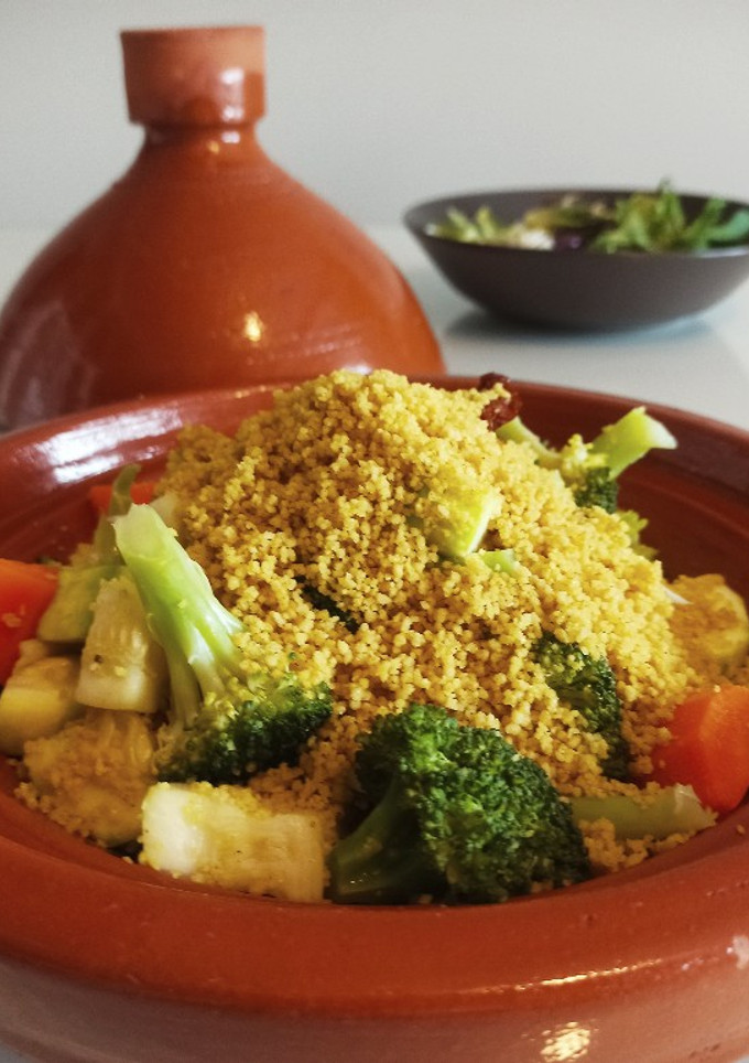 Una foto de Cuscús con verduras