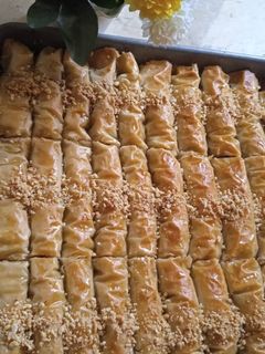 صورة لوصفة بقلاوة تركية