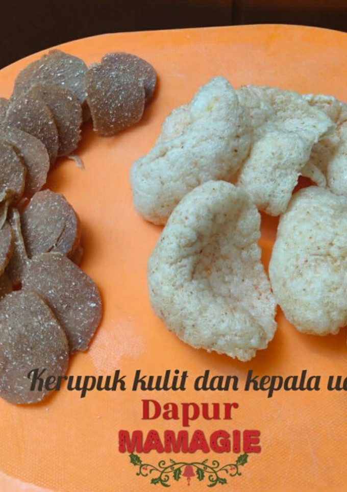 Foto resep Kerupuk kulit dan kepala udang