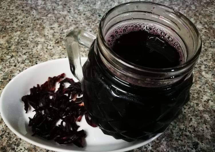 Simple Way to Make Super Quick Homemade Hibiscus syurp Cooking Basics for Newbies