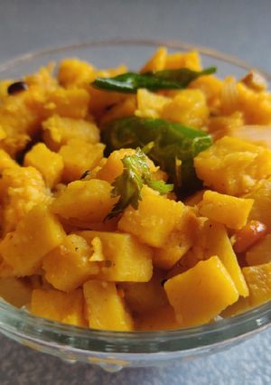 A picture of Senaikizhangu Poriyal / Yam Fry.