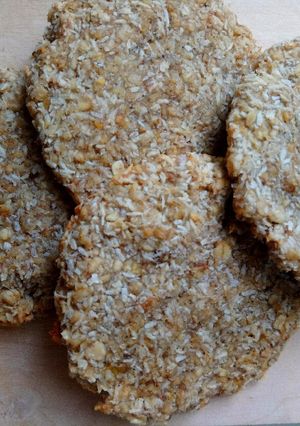 Kókuszos-banános zabkeksz recept fotója
