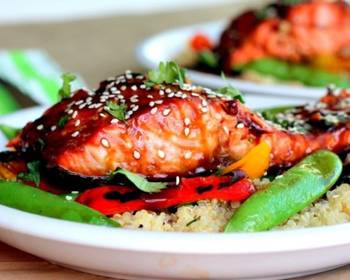 The New Way Prepare Recipe Asian glazed salmon and quinoa Most Delicious