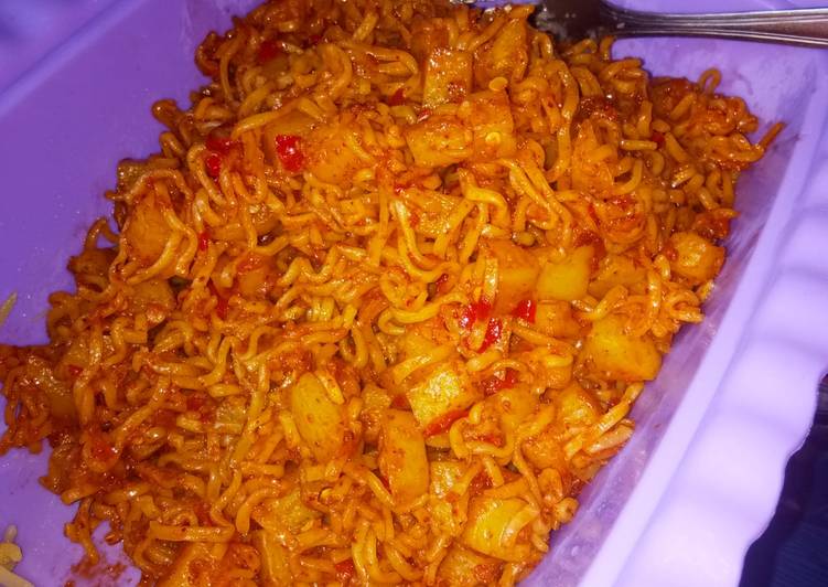 Resep Sambal Kentang Dan Mie Pedas Oleh Uma Aragoto Cookpad