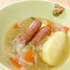 A picture of Easy Transformation Potato Pot-au-Feu Stew from Soup.