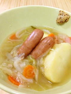 A picture of Easy Transformation Potato Pot-au-Feu Stew from Soup.
