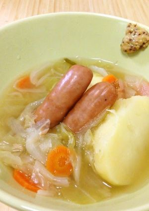 A picture of Easy Transformation Potato Pot-au-Feu Stew from Soup.