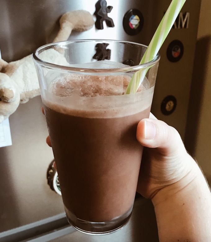 Una foto de Batido de café y chocolate