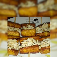 A picture of Plantain kebab.