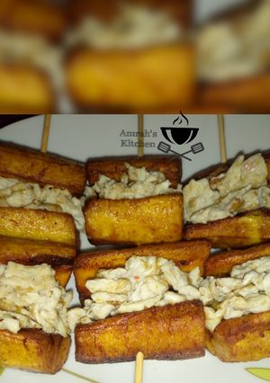 A picture of Plantain kebab.