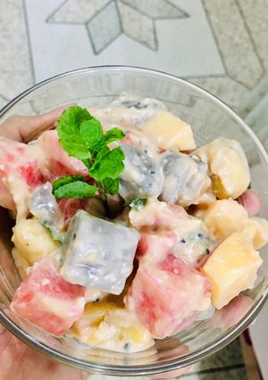 A picture of Healthy Ambrosia Salad.
