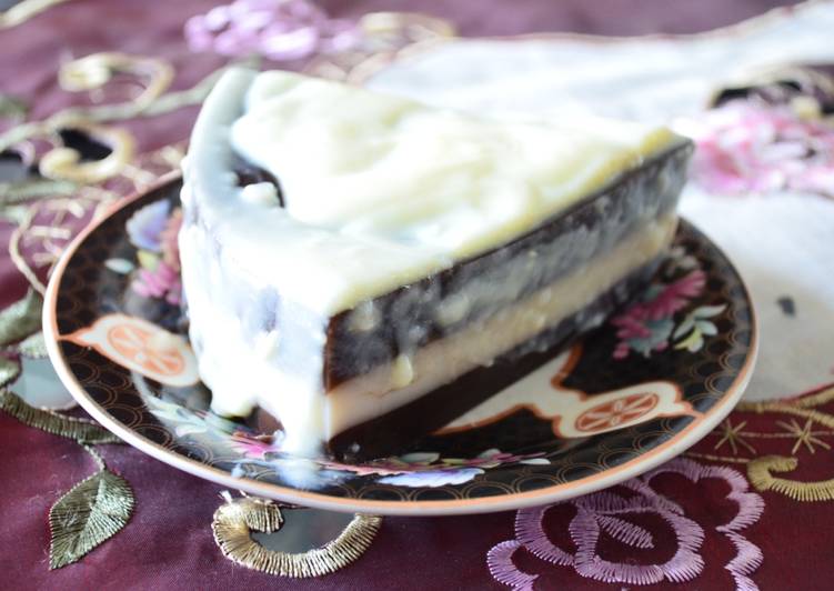 Puding coklat saus fla