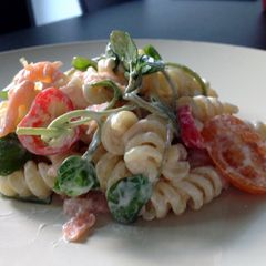 A picture of Smoked Salmon and Watercress Pasta.