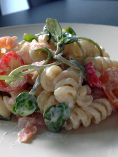 A picture of Smoked Salmon and Watercress Pasta.