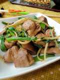 Chicken Livers Stir Fried In Spicy Miso