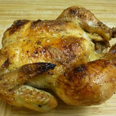 A picture of Southern Style Brined Oven Roasted Crispy Chicken.