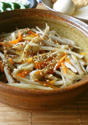A picture of Salted Kimpira Side Dish.