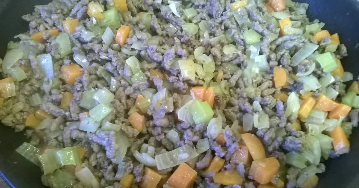 Three Way Minced Beef With Mirepoix Recipe By Thesingingchef Cookpad