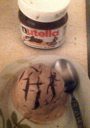 A picture of Nutella ice cream.