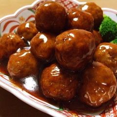 Fluffy Meatball in a Great Sweet and Sour Sauce A picture of Fluffy Meatball in a Great Sweet and Sour Sauce.