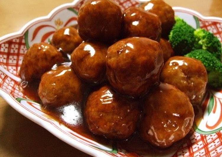 Simple Way to Make Favorite Fluffy Meatball in a Great Sweet and Sour Sauce