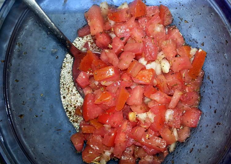 Easiest Way to Prepare Homemade Tomato-Basil Vinaigrette