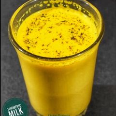 A picture of Turmeric Milk - Immunity Boosting Drink OR Turmeric Latte.