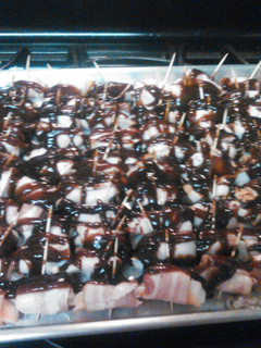 A picture of Bacon Wraps.