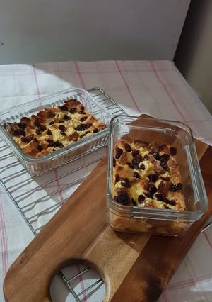 Foto resep Puding Roti Durian
