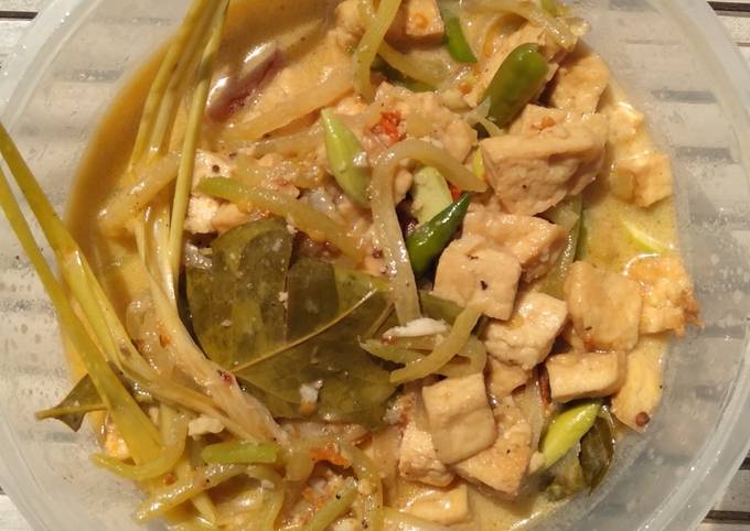 Resep Sayur Santan Tahu Cabe Anti Gagal