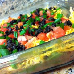 A picture of BEST no bake 7-layer dip.