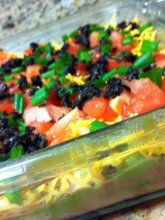 A picture of BEST no bake 7-layer dip.