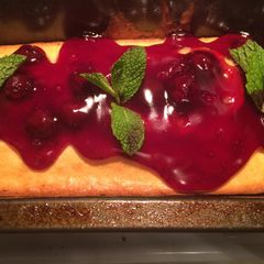 A picture of Cherry Cornbread.