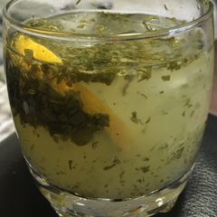 A picture of Lemonade with Mint.