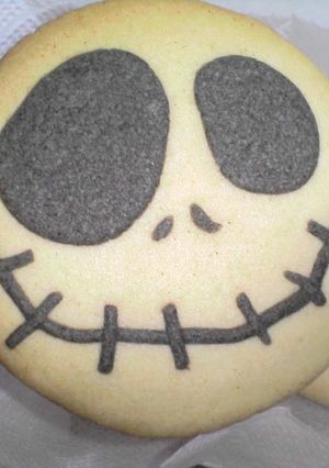 A picture of Jack Cookies for Halloween with Black Sesame.